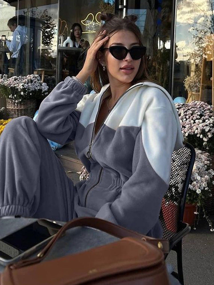 Women Sports Casual Contrast Jumpsuits 6