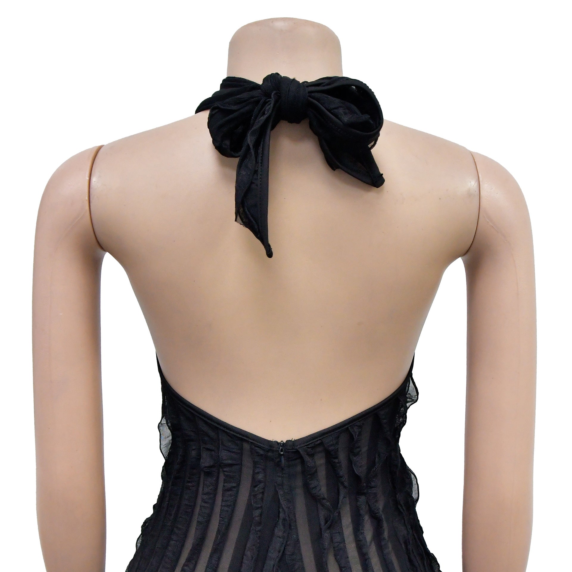 Fashion Women's Solid Color Low Back Deep V Halter Neck Jumpsuit 24