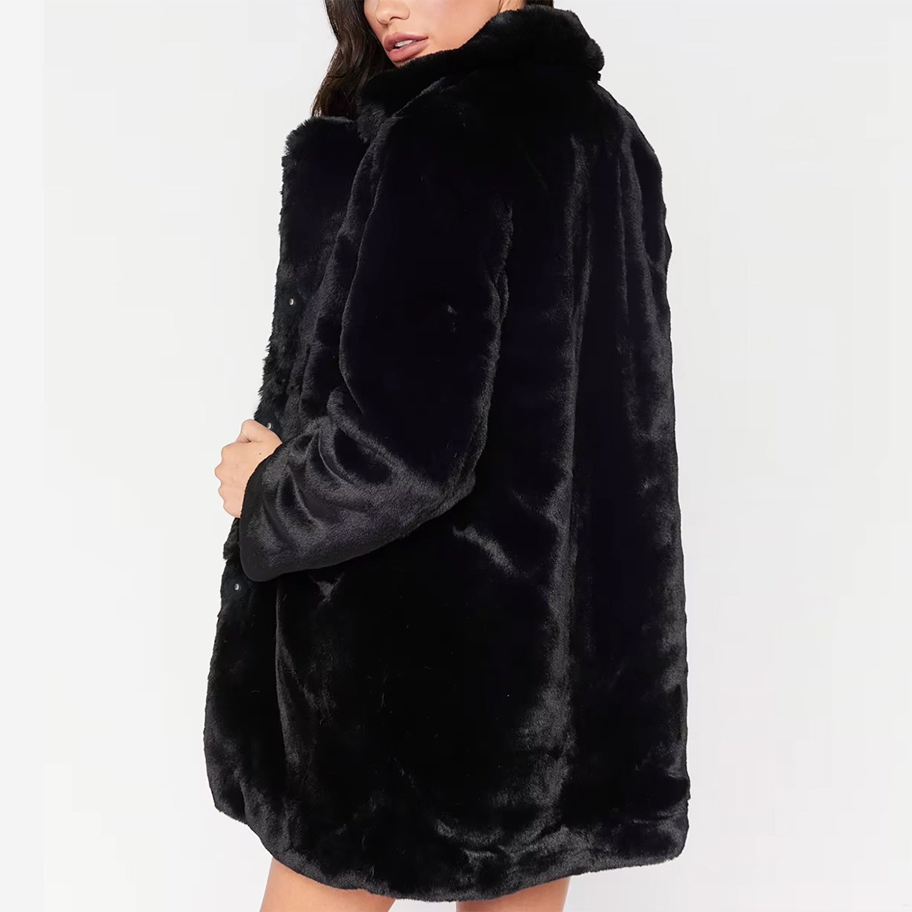 Women winter plush casual jacket 5