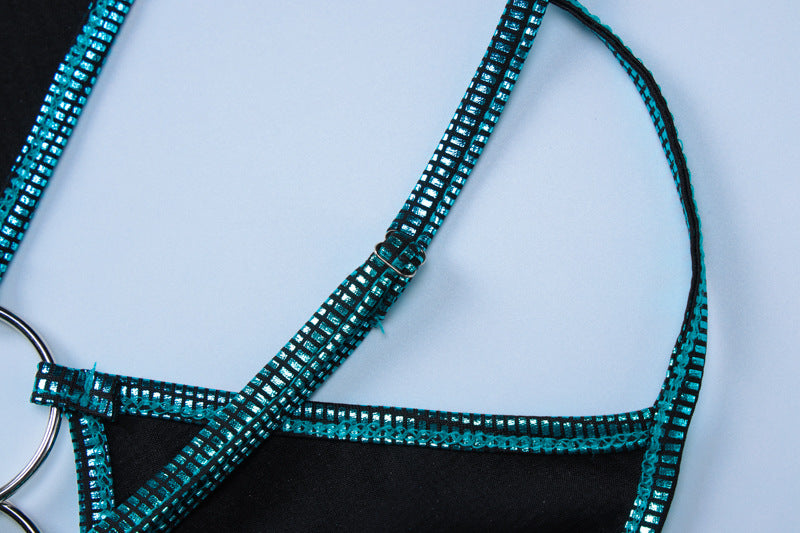 Women's Winter Sexy Hollow Low Back Slim Strap Long Dress 11