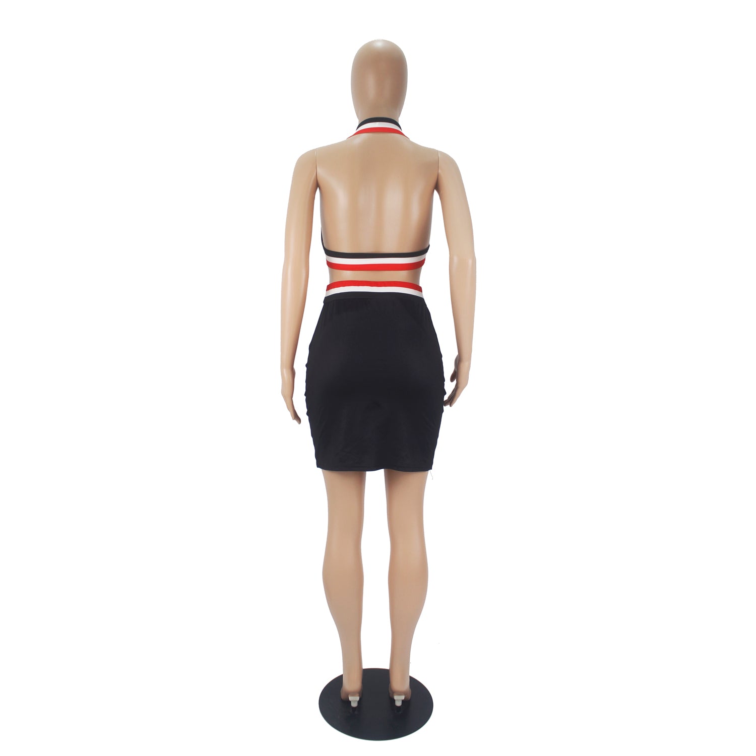 Summer Sports Print Halter Bra and Mini Skirt 2PC Set 16