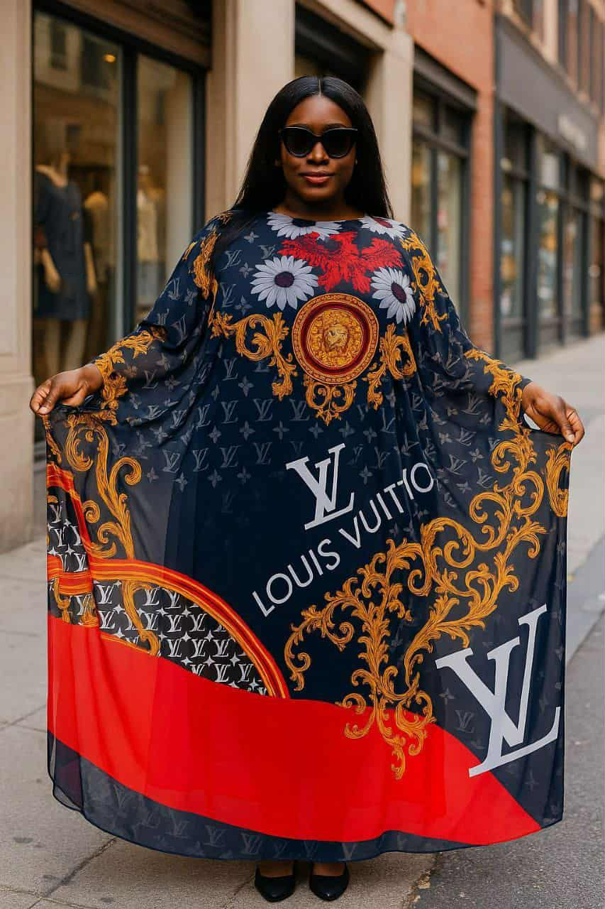 Women's Fashion Beach Holiday Printed Sexy See-Through Mesh Sleeveless Maxi Dress