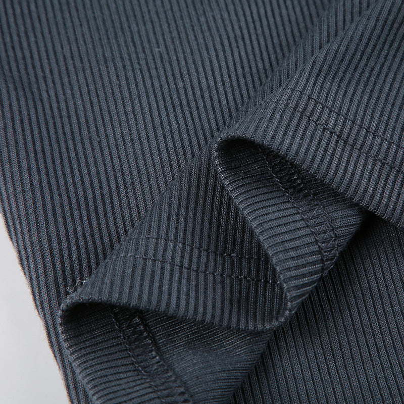 Embroidered Letter Half Turtleneck Crop Zipper Top + High Waist Pleated Skirt Casual Sports Two Piece Set For Women 22