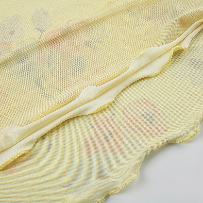 Chic Holidays Floral Strap Ruffle Sexy Flying Sleeve Long Dress 19