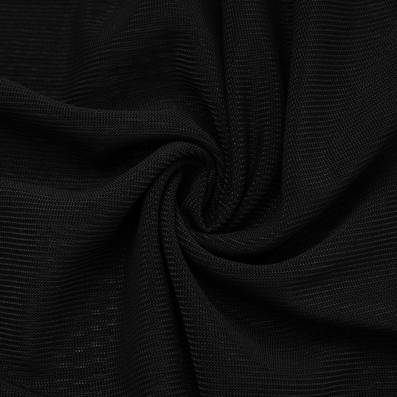 Women Fall Sexy See-Through Mesh Bell Bottom Pant 13