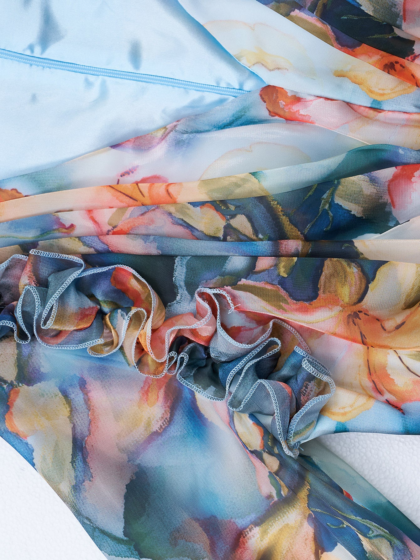 Elegant Women's Long-Sleeve V-Neck Ruffled Formal Party Mesh Evening Gown 20