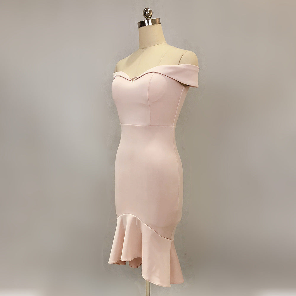 Women Spring Off Shoulder Mermaid Wedding Dress 20