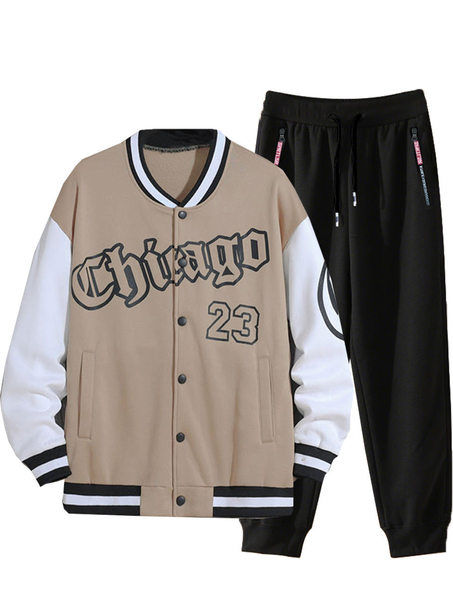 Men's fall American casual baseball jacket 19