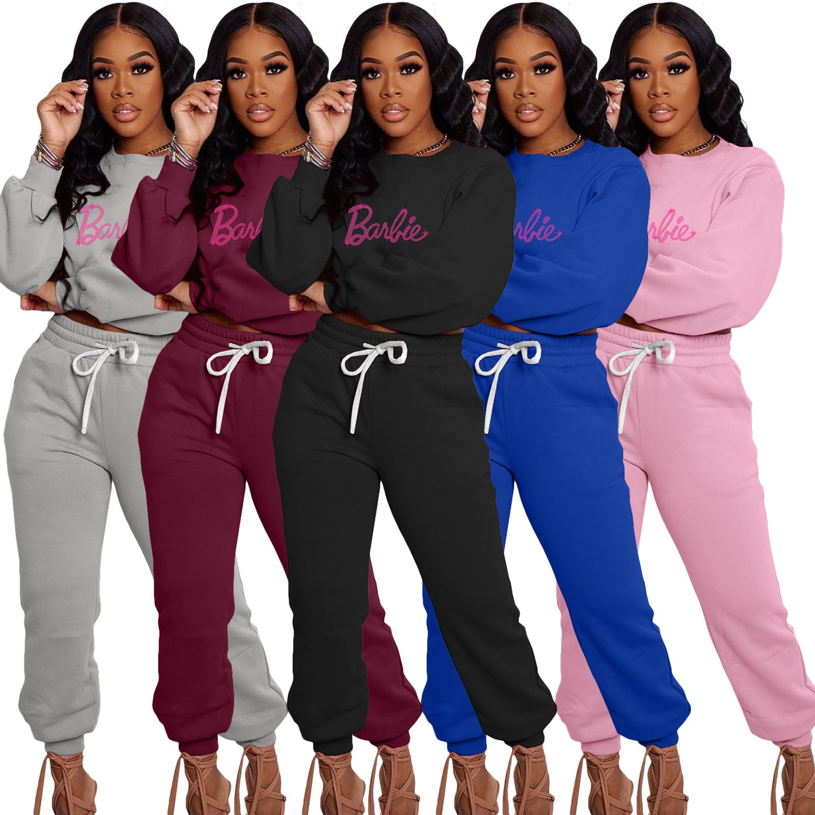 Women's Fashion Casual Sports Autumn And Winter Two-Piece Pants Set 7