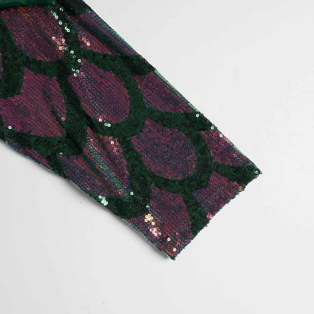 Plus Size Women Sequin Party Fishtail Dress 21