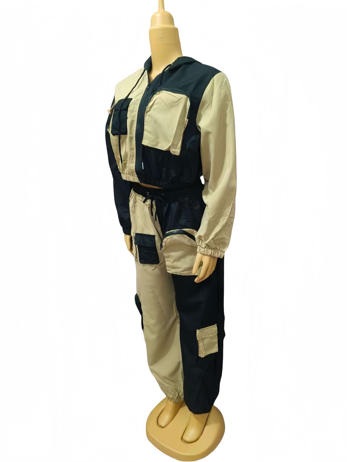 Women Double-piece hooded Top and trousers Casual Two Piece Set 17