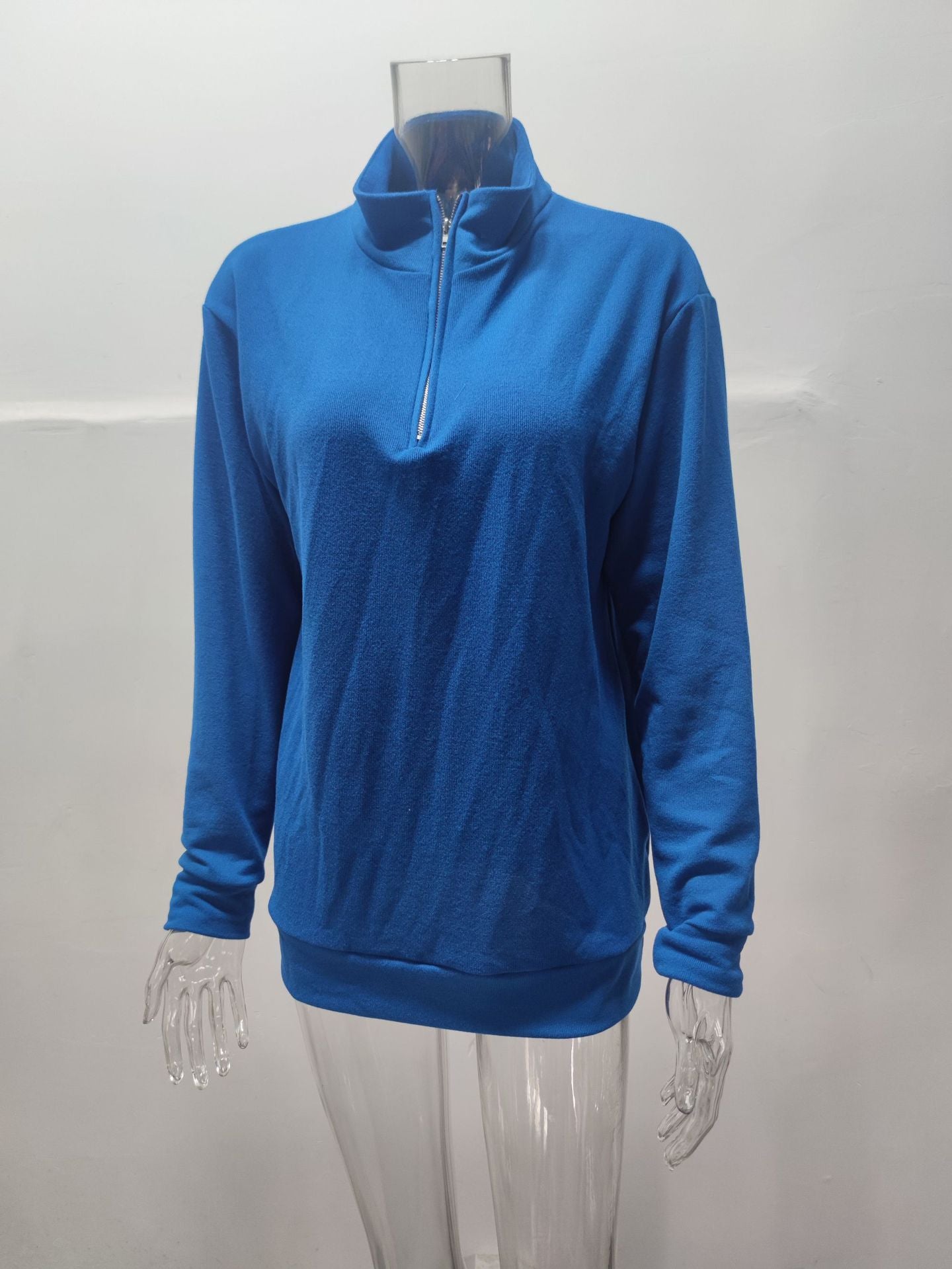 Men's Autumn Long Sleeve V-Neck Zipper Casual Top 31