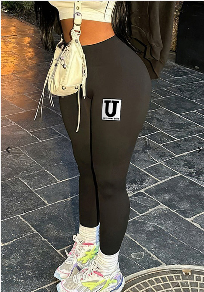 Women Fall/Winter Printed Casual Pants