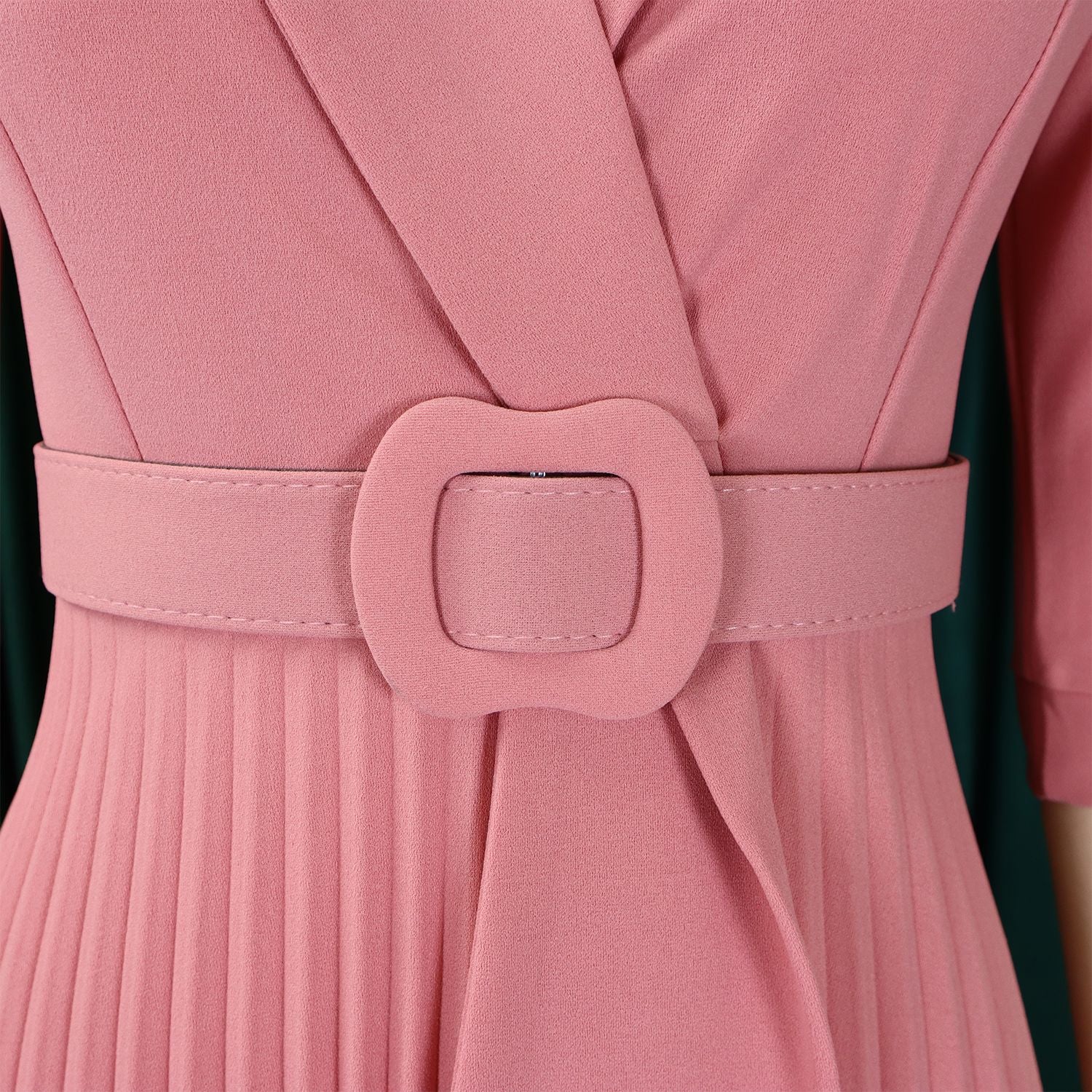 Autumn and winter women's clothing ol fashion Turndown Collar pleated Slim Waist Plus Size African dress 21