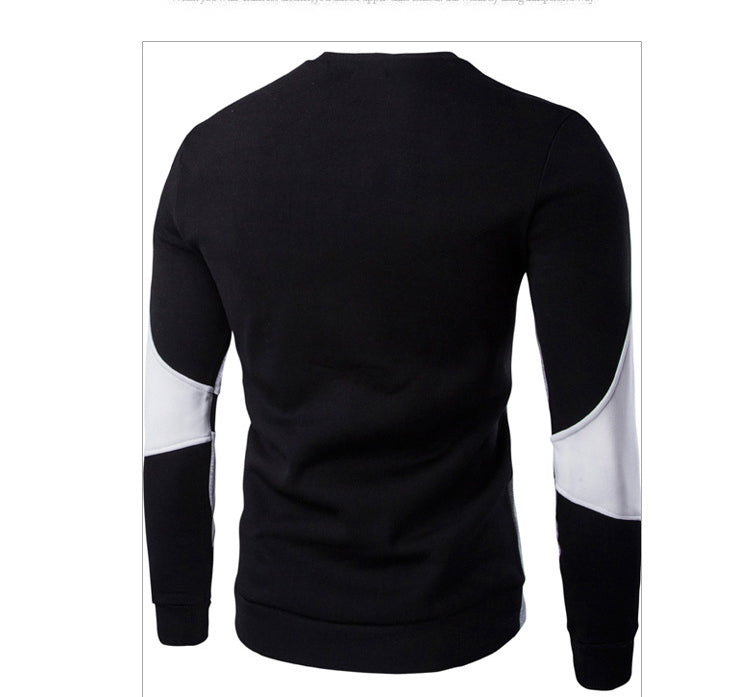 Men Long Sleeve Sports Colorblock Baseball Top 12