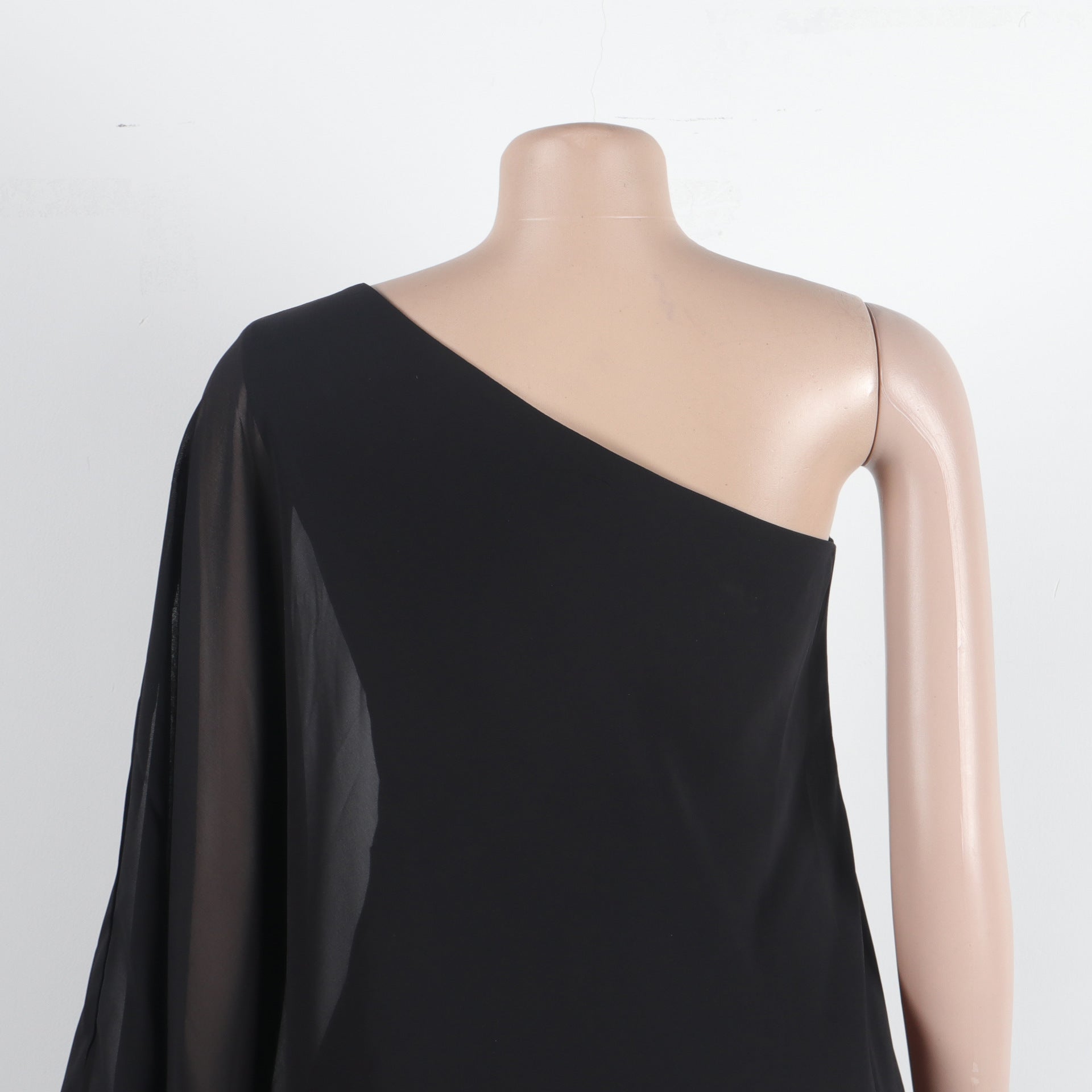 Women Sexy One Shoulder Sleeveless Stretch Jumpsuit 44