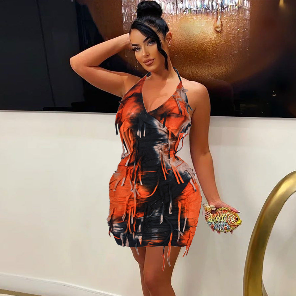 Summer Halter Low Back Sexy Dress