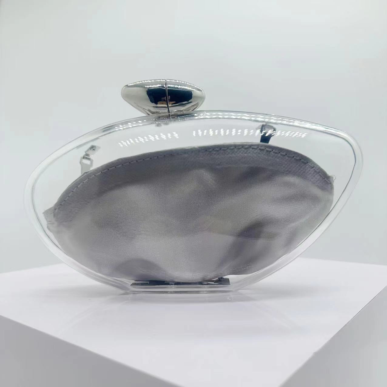 Transparent Fashion Bag Acrylic Evening Clutch for Women