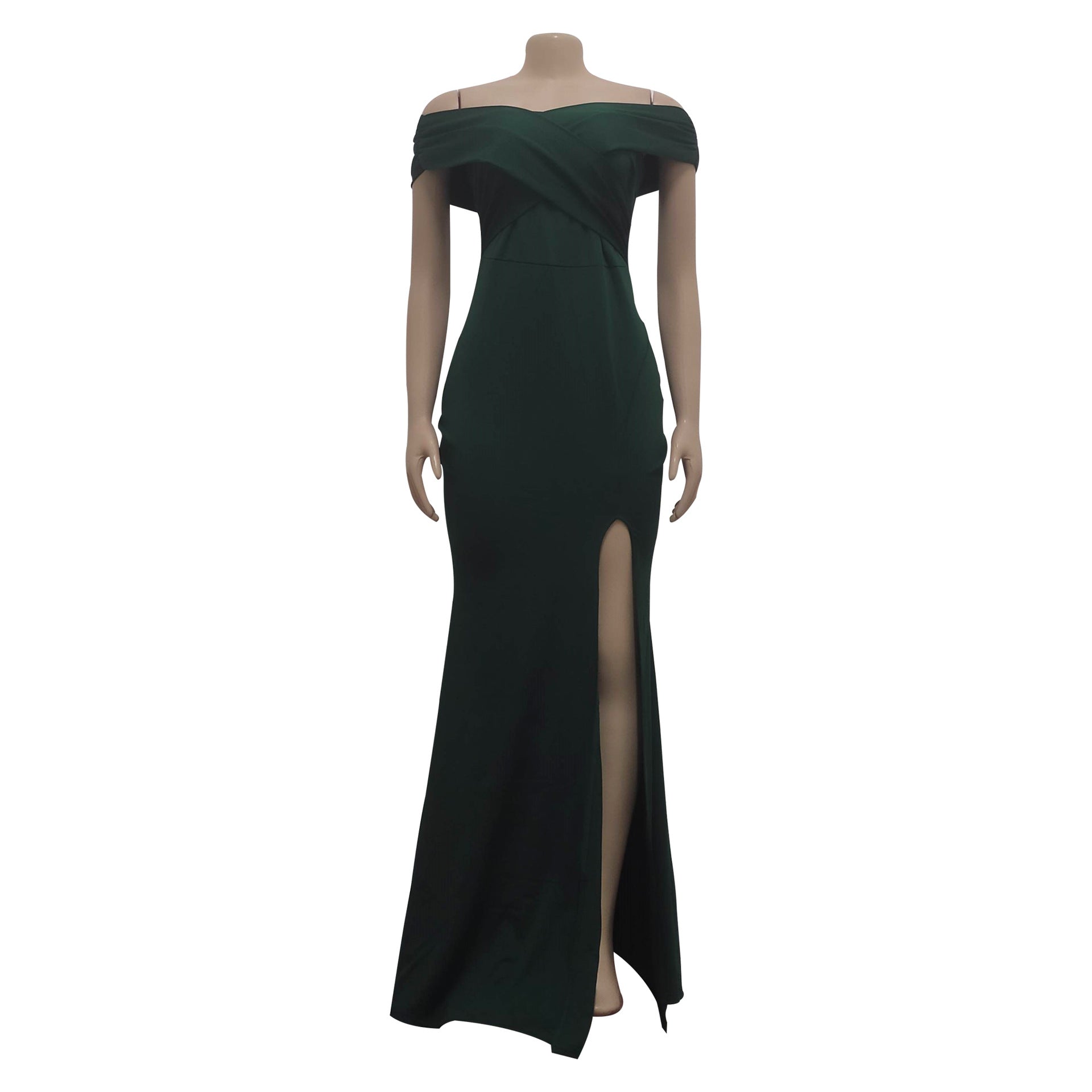 Women Sexy V-Neck Sleeveless Slit Long Dress 17