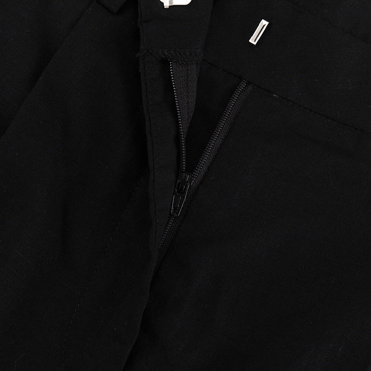 Women Linen summer casual sleeveless vest shorts Two Piece Set 21