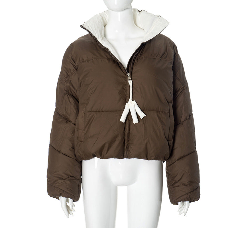 Women long sleeve contrast winter warm Padding Jacket 39