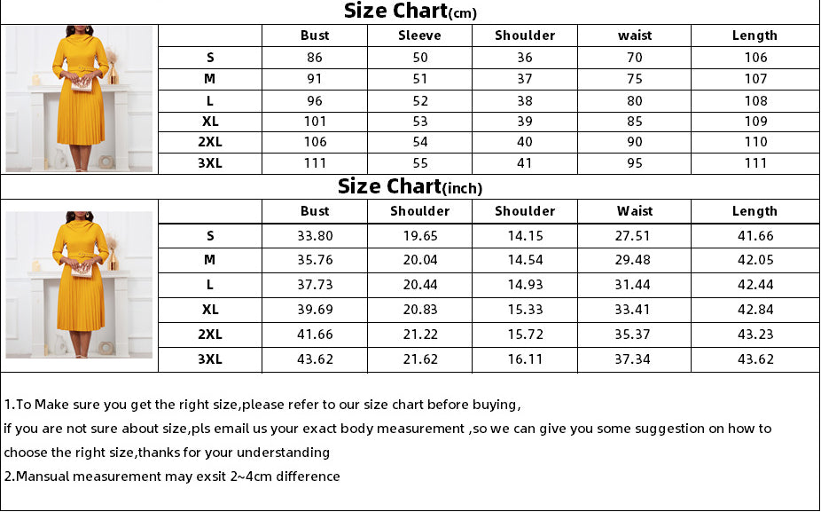 Women's Fashion Chic Elegant Pleated Elegant Solid Color Plus Size Dress 14