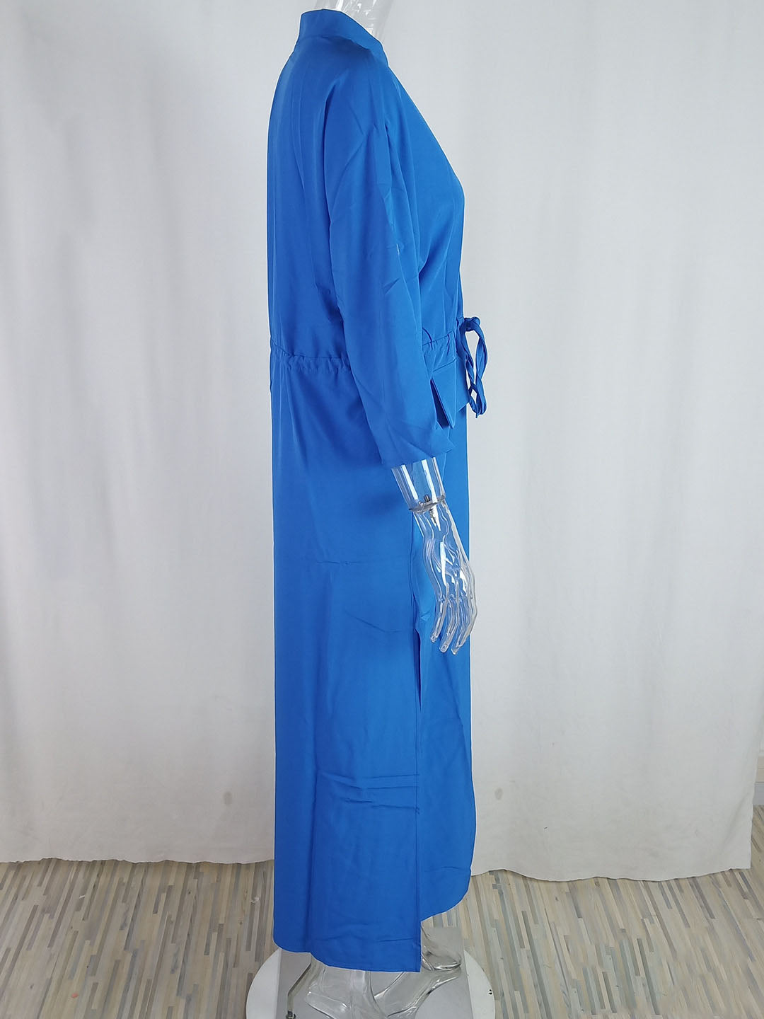 Women spring elegant Solid Maxi dress 15