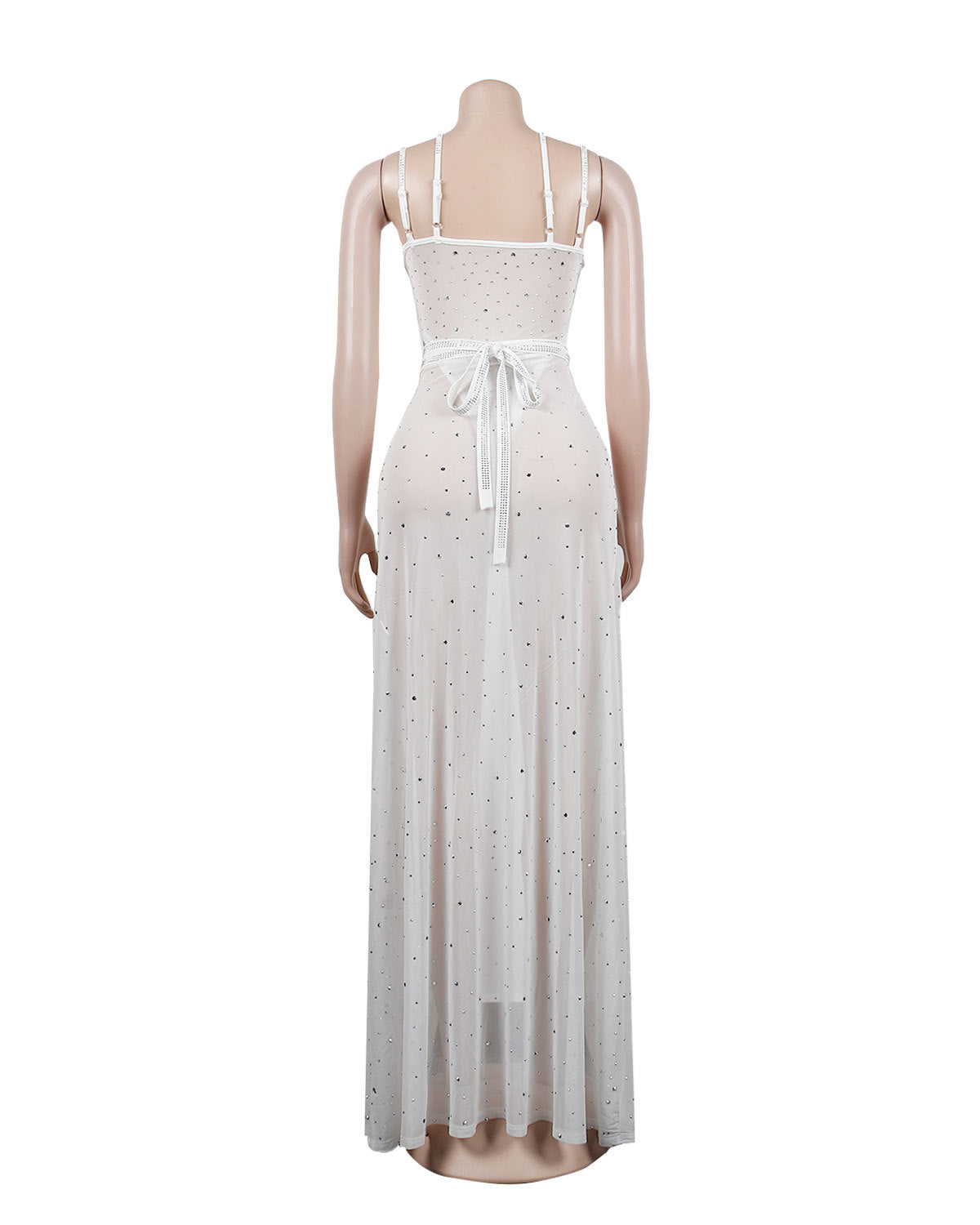 Women Beaded suspenders dress two-piece set 12