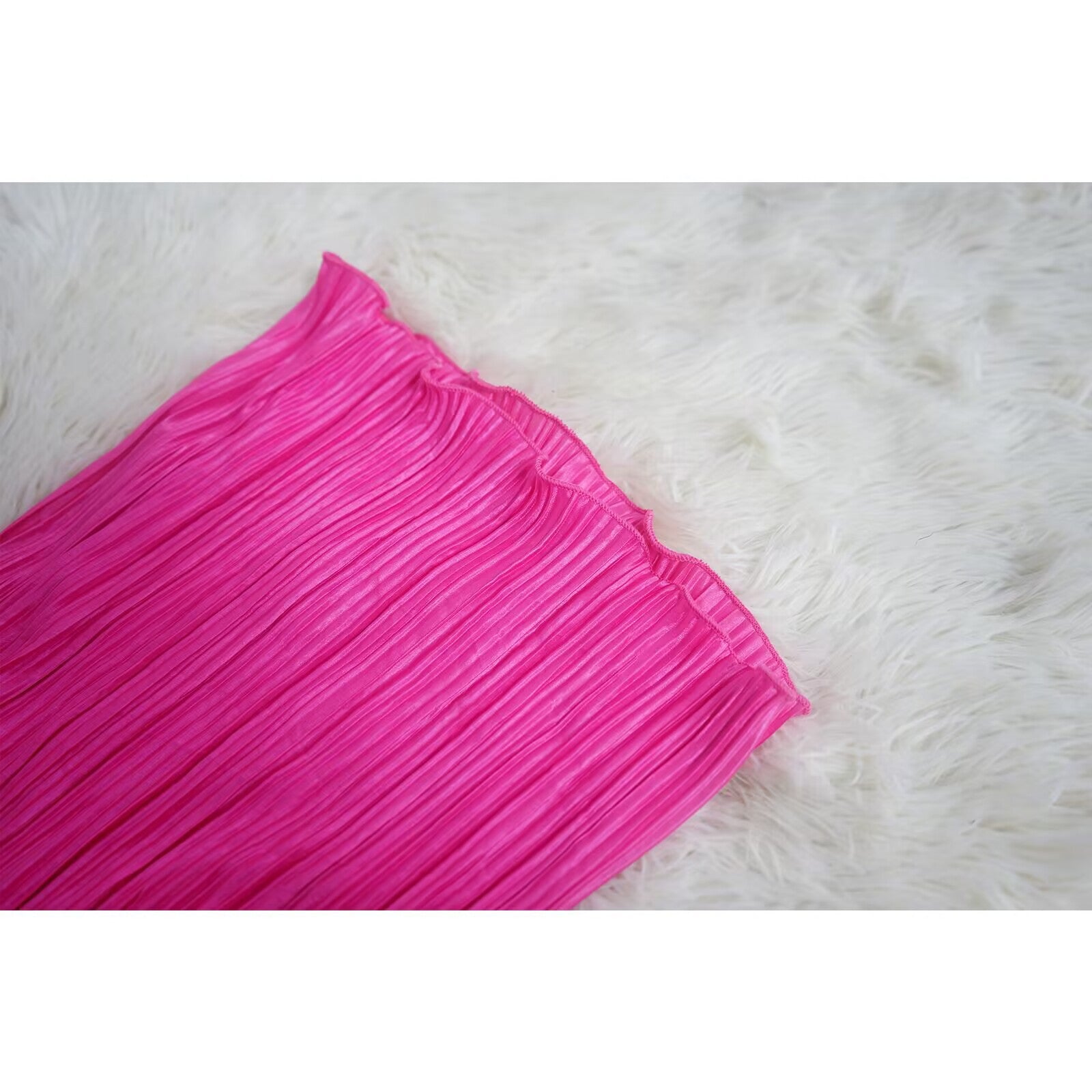 Fashion Women's Sexy Solid Color halter Sleeveless Low Back Top Pleated Pants two piece set 23