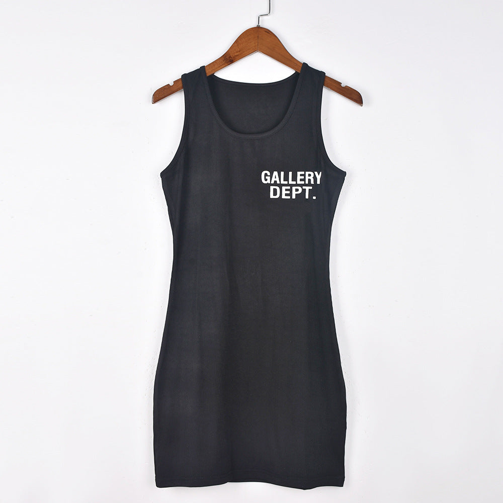 Women's Spring Printed U-Neck Slim Street Sexy Bodycon Dress 18