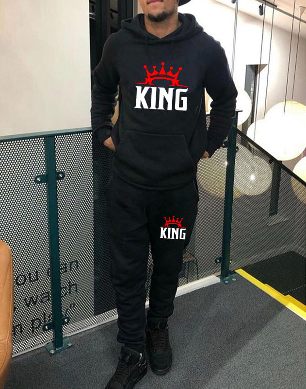 Autumn And Winter Men's Loose Printed Hoodies 4