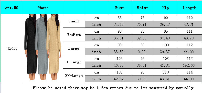 Women Sexy Solid Round Neck Sweater Dress 11
