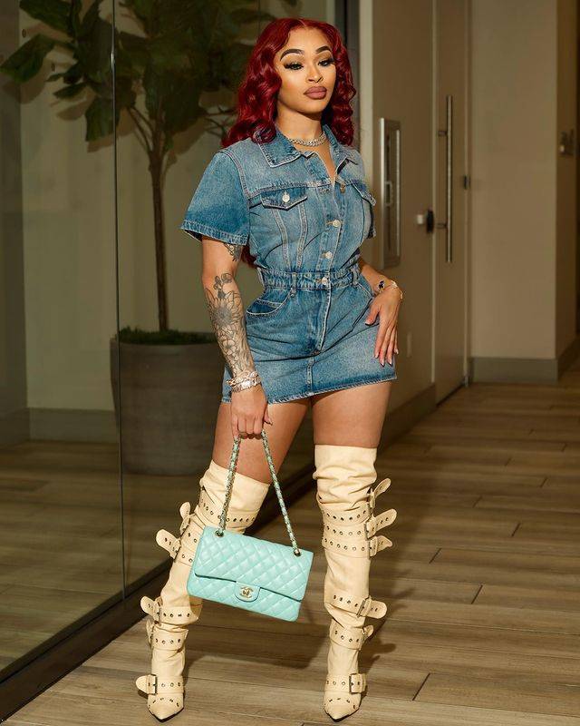 Spring/Summer Denim Short Sleeve Fashion Slim Fit Dress 4