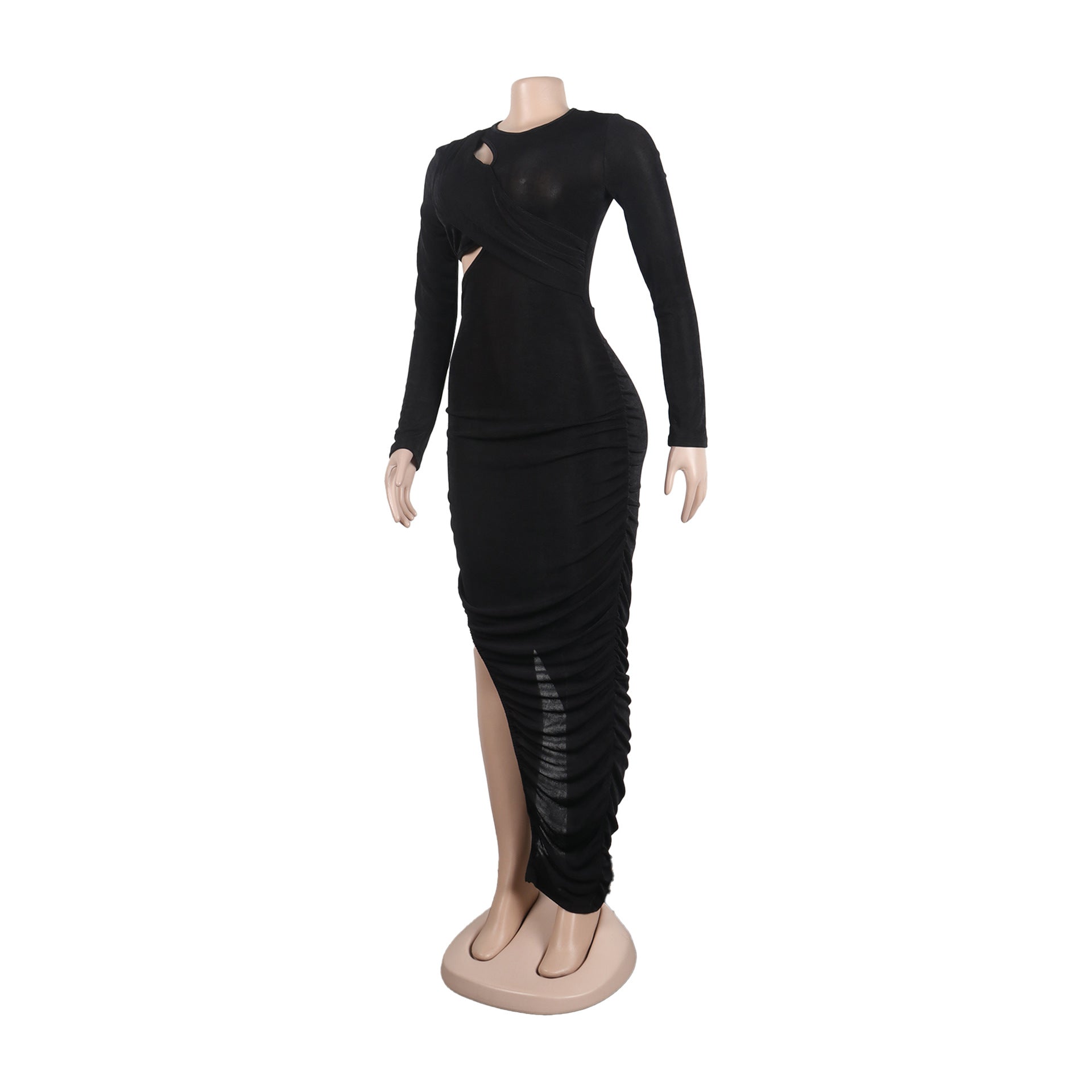 Sexy Slim Side Open Waist Nightclub Bodycon Dress 17