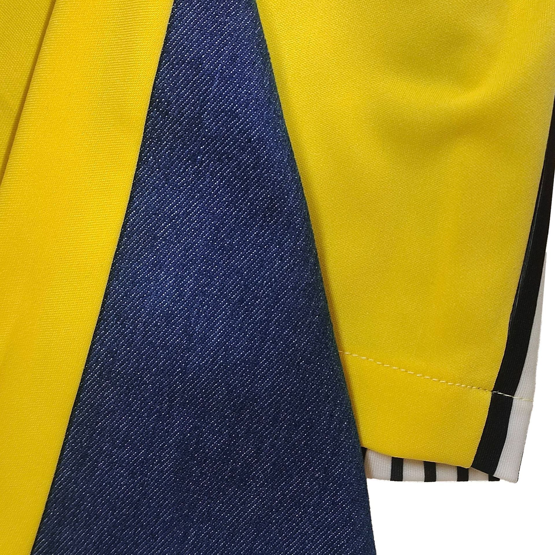 Women Color Blocking Contrast Sports Casual Top + Wide Leg Pants Two-piece Set 21