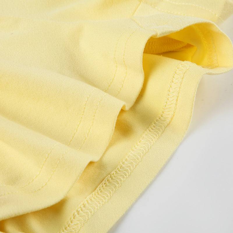 Summer Casual Sexy Knot Halter Neck Vest with Waist Drawstring Shorts Set 23