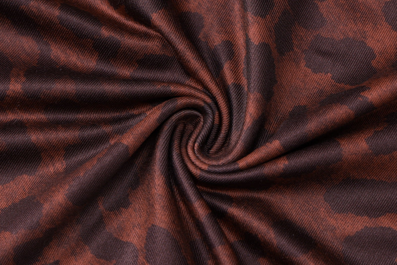 Women's Summer Fashion Leopard Printed Side Slit Strap Dress 15