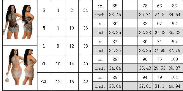 Women Sexy Mesh See Through Hollow Out Rhinestone Bodycon Dress 13