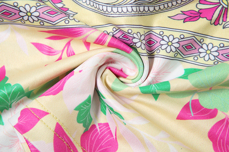 Women Summer Sexy Print Tank Top and Shorts Two Pieces 18