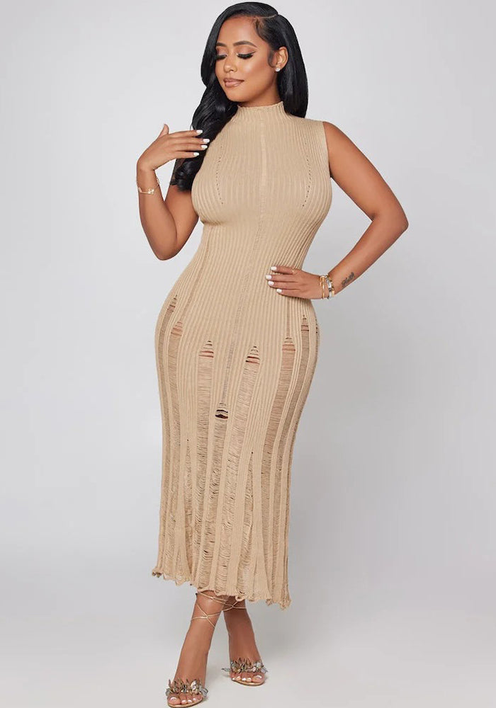 Women Beach Knitting Dress