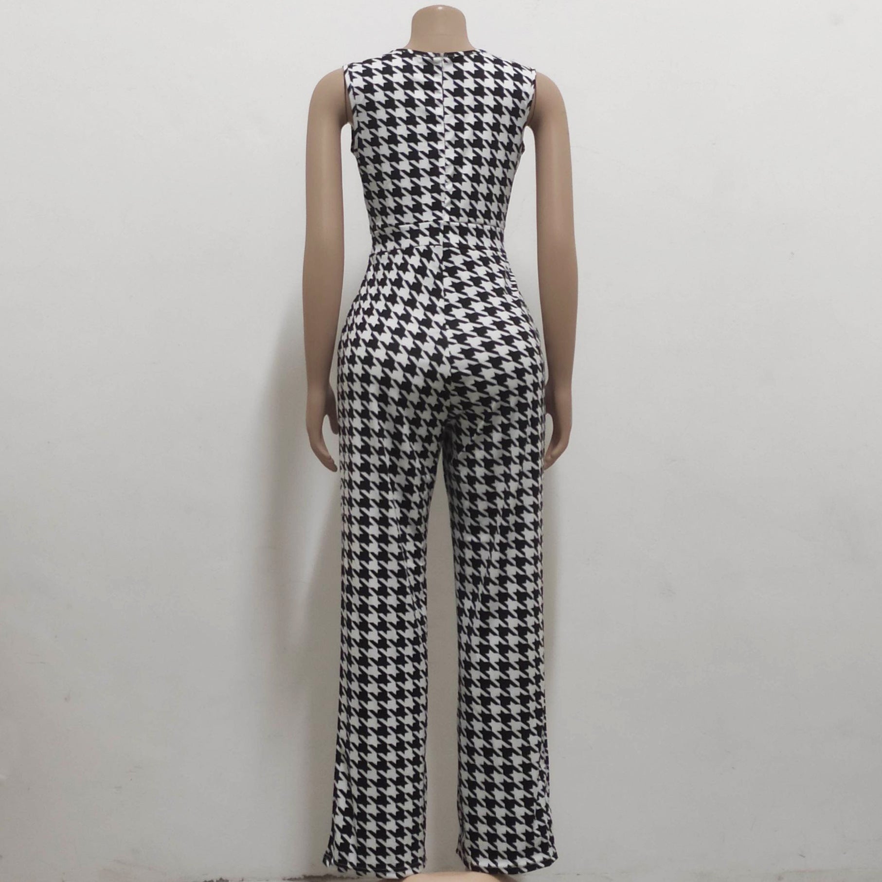 Sexy Fashion Digital Print V-Neck Women's Jumpsuit 16