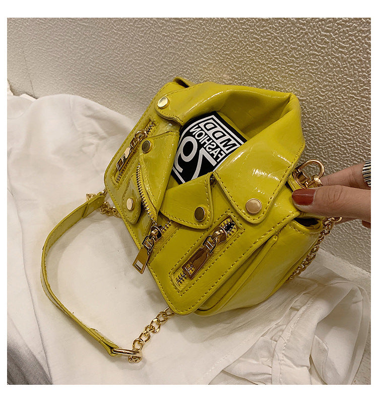 Women Uniform Bag Turndown Collar Jacket Style Bag 20