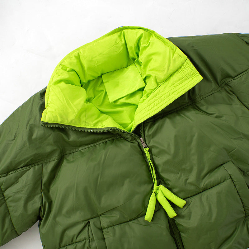 Women long sleeve contrast winter warm Padding Jacket 52