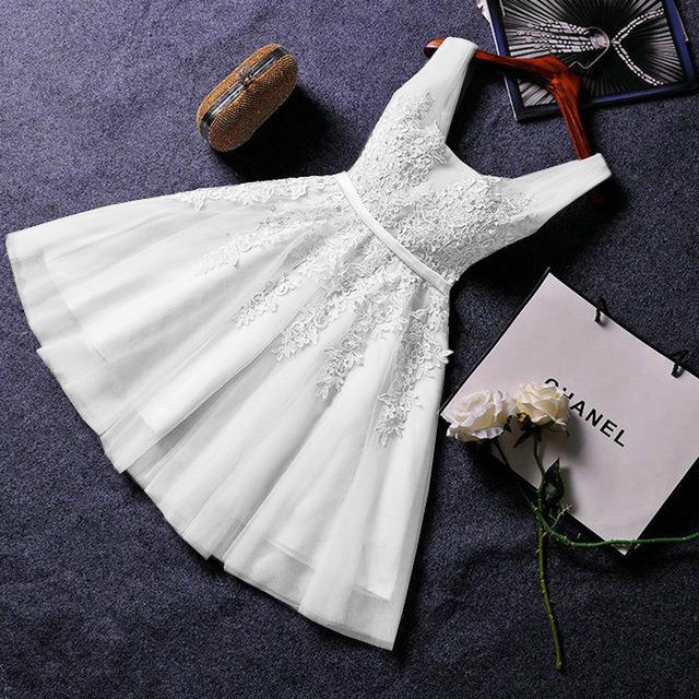 Sexy Short Evening Dress Bridemaid Wedding Dress For Women（Processing time need 3-6 days） 9