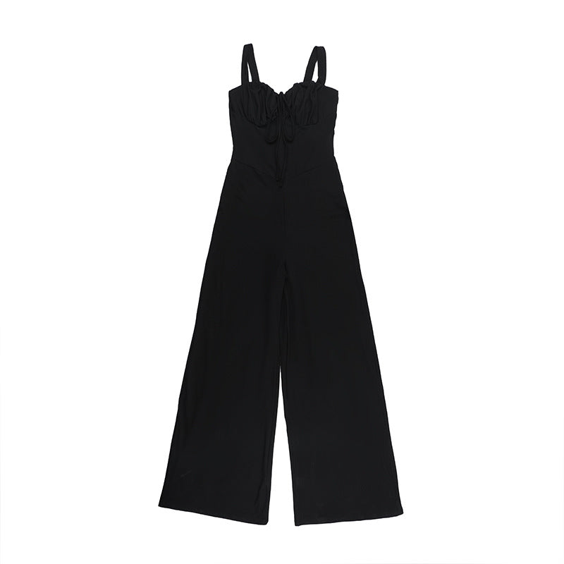 Women's Sexy Lace-Up V-Neck Jumpsuit 13