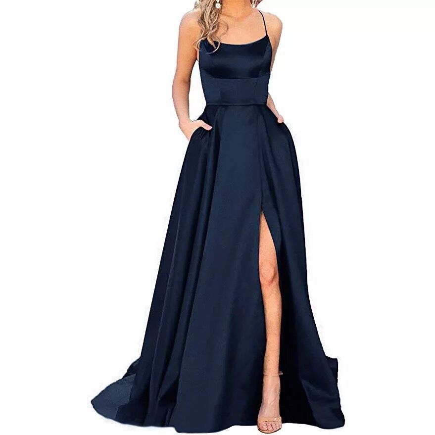 Solid Color Bridesmaid Dresses Long Maxi Dress Slim Fit Off Shoulder Bridesmaid Evening Dress 21