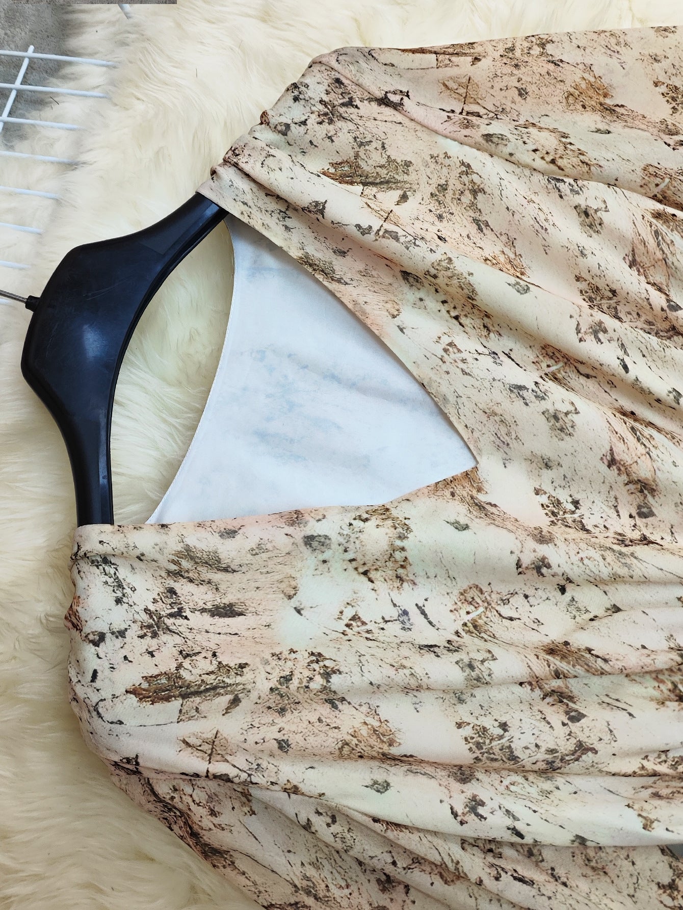 Spring V-Neck Bohemian Floral Long-Sleeve Mini Dress 5