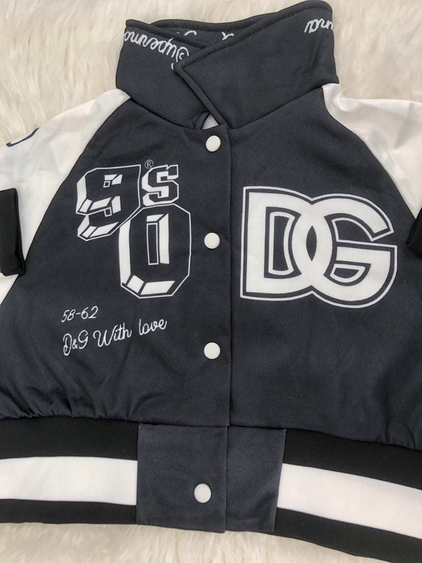 Women's Color Block Jacket Single Breasted Letter Print Baseball Track Top 8