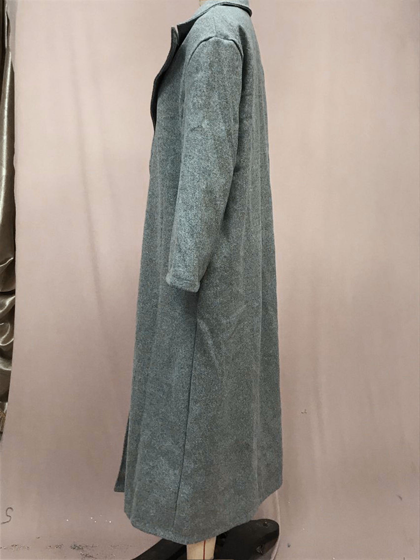 Autumn and Winter Warm Jacket Long Sleeve Turndown Collar Fleece Women's Coat 16