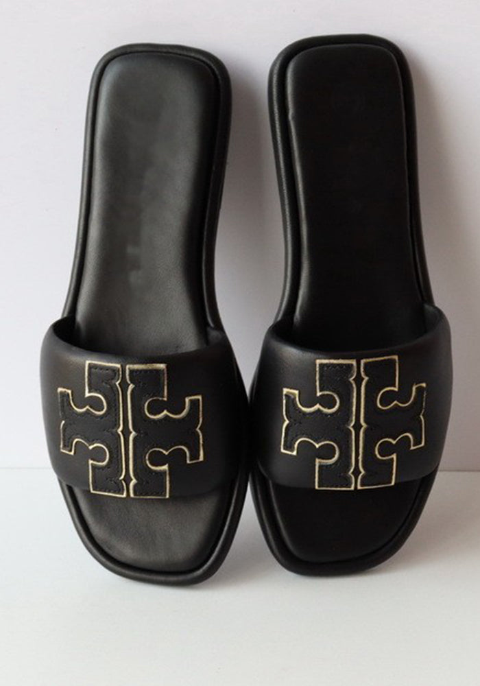 Flat Leather Beach Sandals for Women Summer Outdoor Fashionable Flip Flops